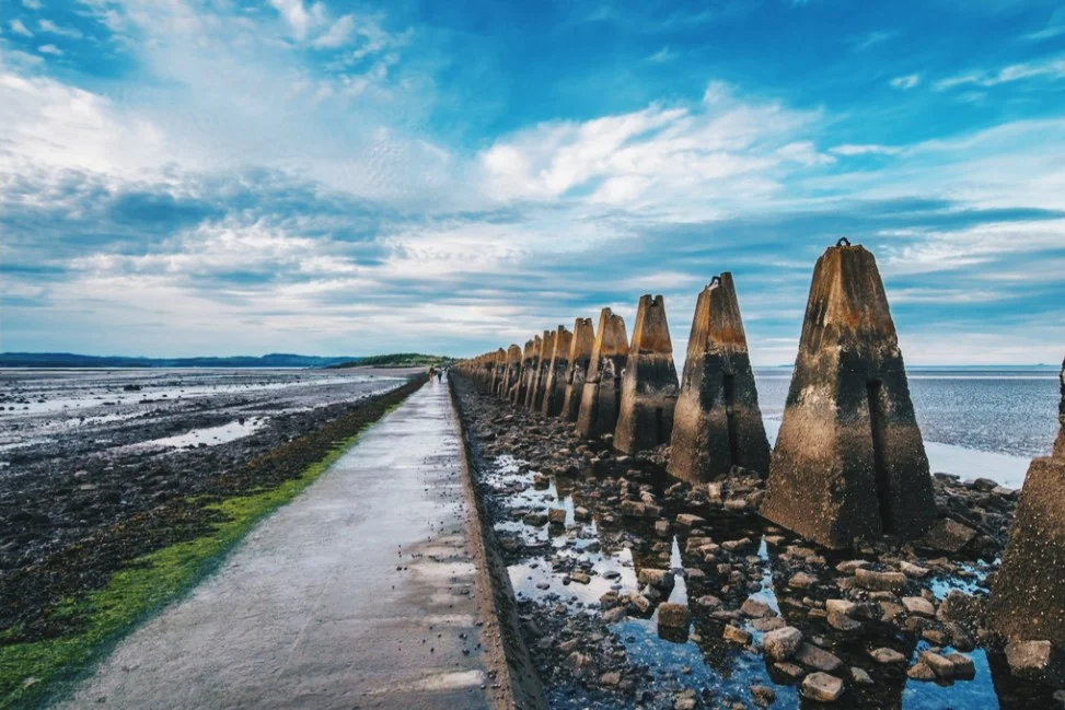 Causeway looking out to Cramond Island