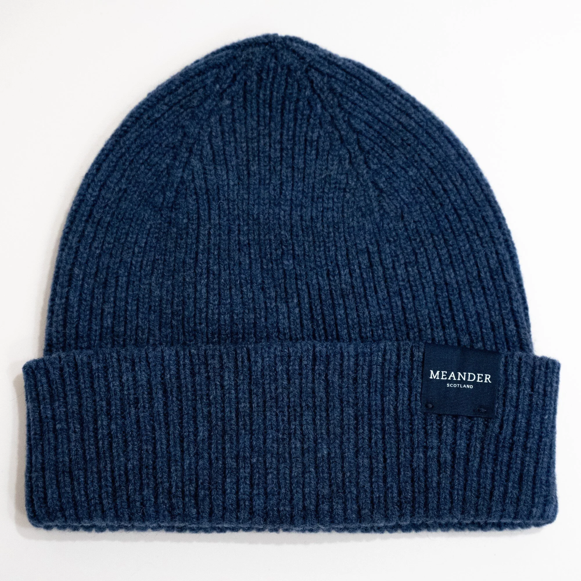 Lambswool Beanie - Blue — Meander Apparel