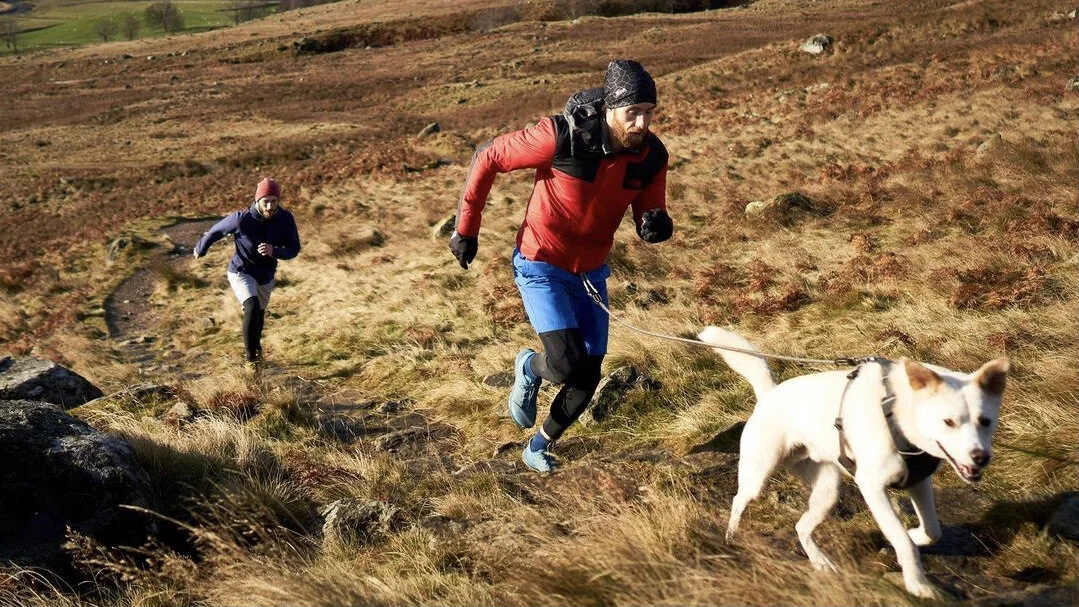 Tristan and Nacho doing Canicross - @tristancameronharper