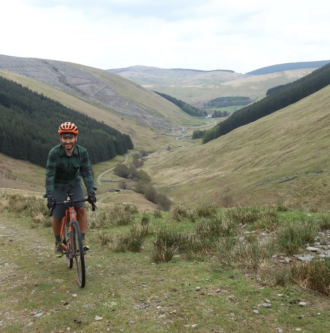 Markus Stitz cycling at the Scottish Borders