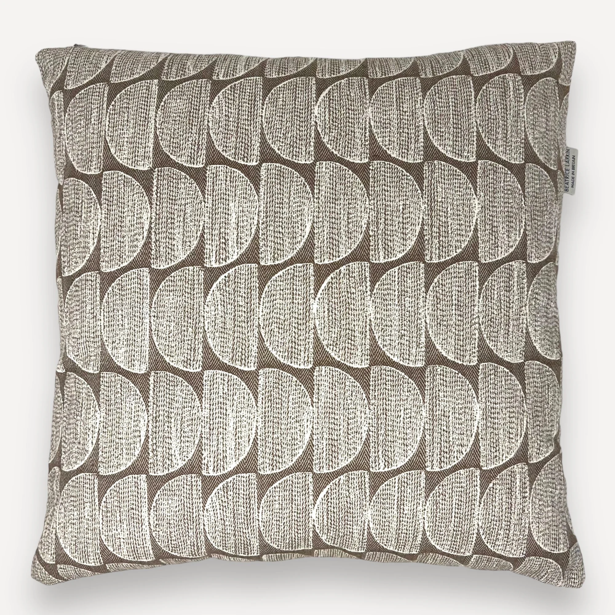 Crescent Truffle Brown Dark Cushion
