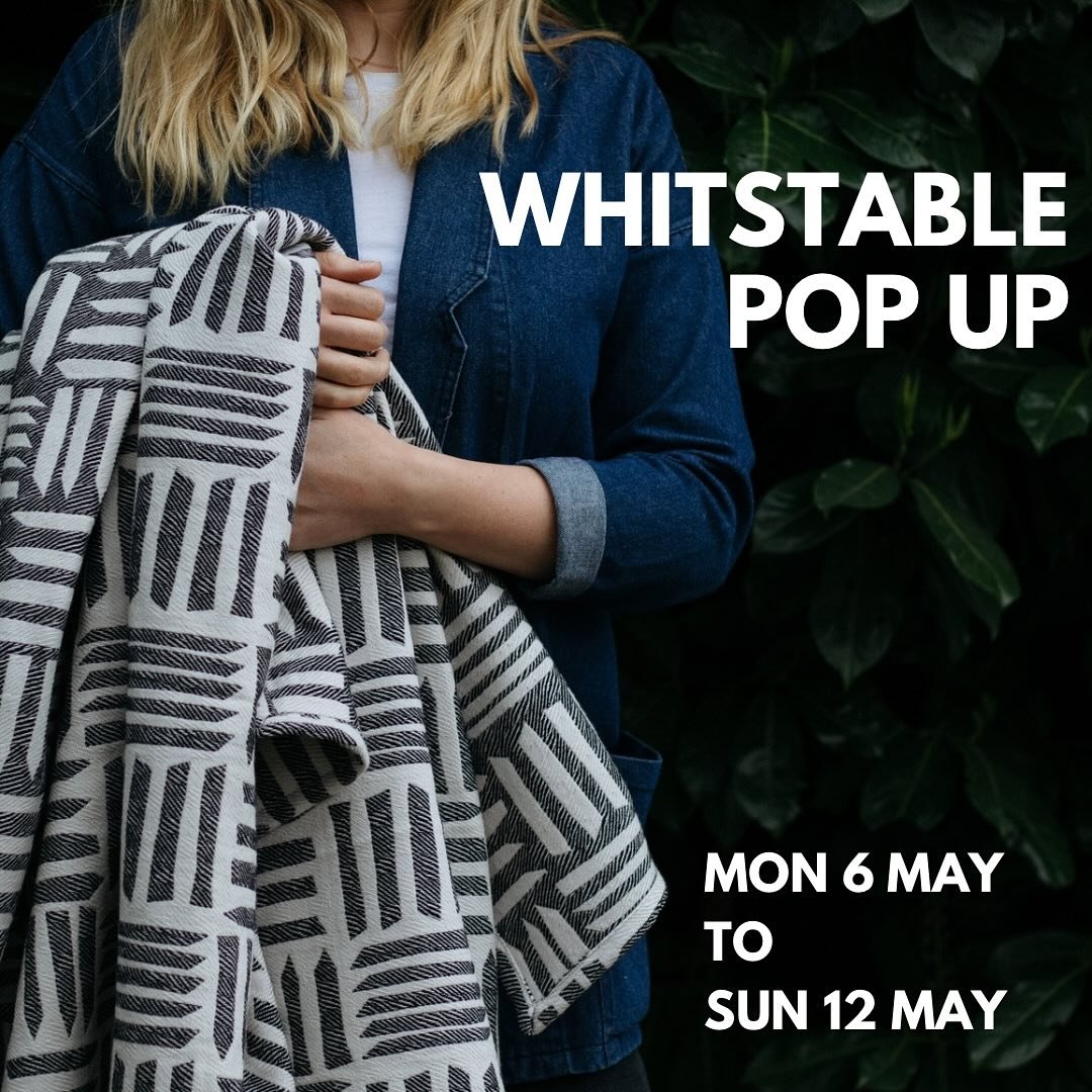 I&rsquo;ll be showing my textiles at Whitstable Museum and Gallery next week. We&rsquo;ll be opening at around mid day on Monday and open until mid day on Sunday 12th. 10am-5pm all other days. 
💫 I&rsquo;ll be showing my fabric by the metre alongsid