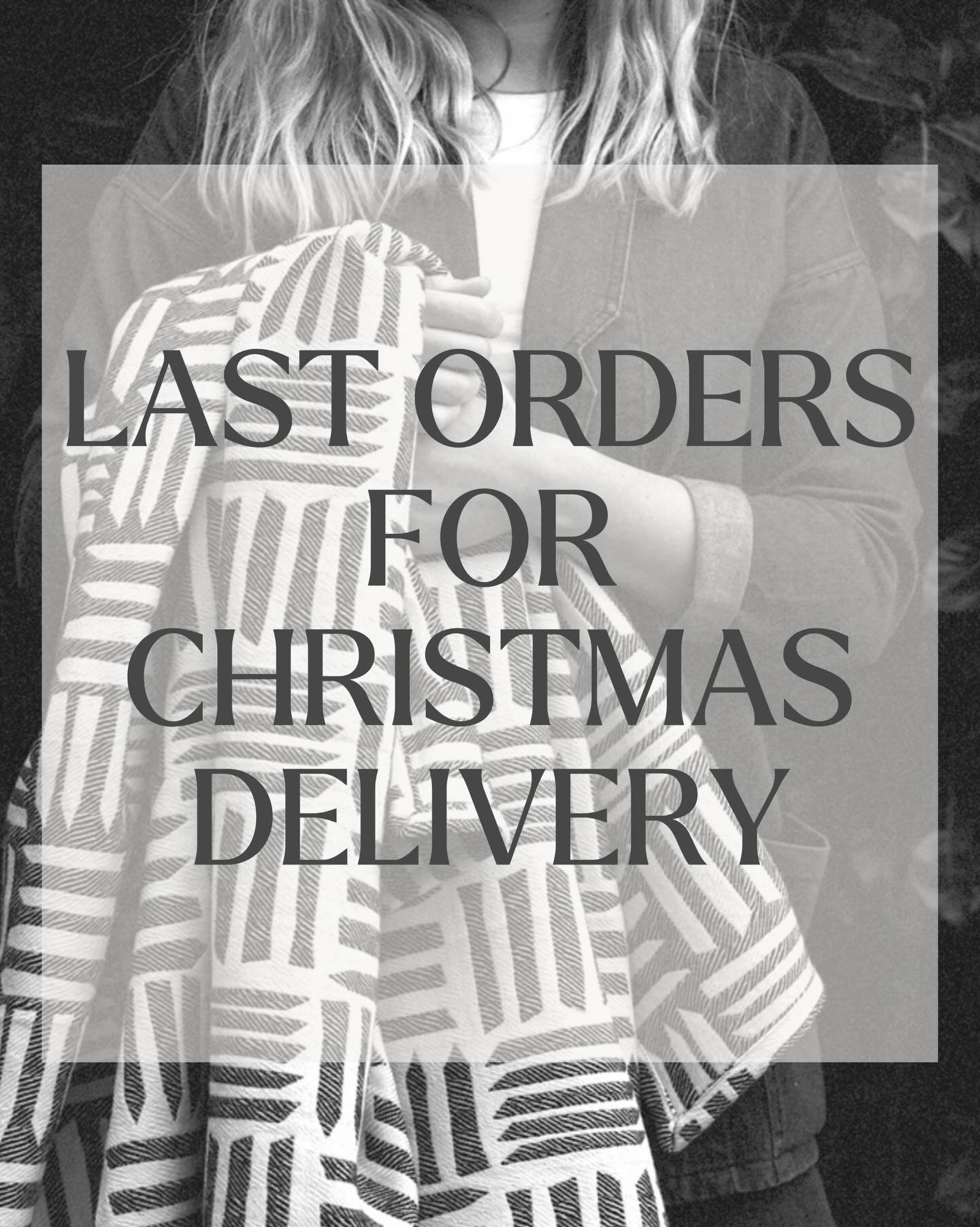 Last orders for Christmas delivery! 🌲 🎅 

✨All stocked up and ready for the last few days of orders. We will be accepting orders up to and including the 17th December to make sure we can get our woven goodies to you on time.

✨This applies to UK or