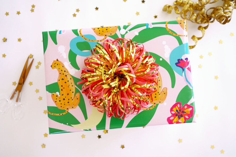 Pink Cheetah Wrapping Paper