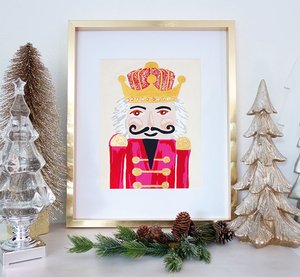 Nutcracker Holiday DIY Paint Party Kit /christmas Paint and Art Kit / supplies and Materials Included Beginner Friendly, DIY Crafts, Painting 