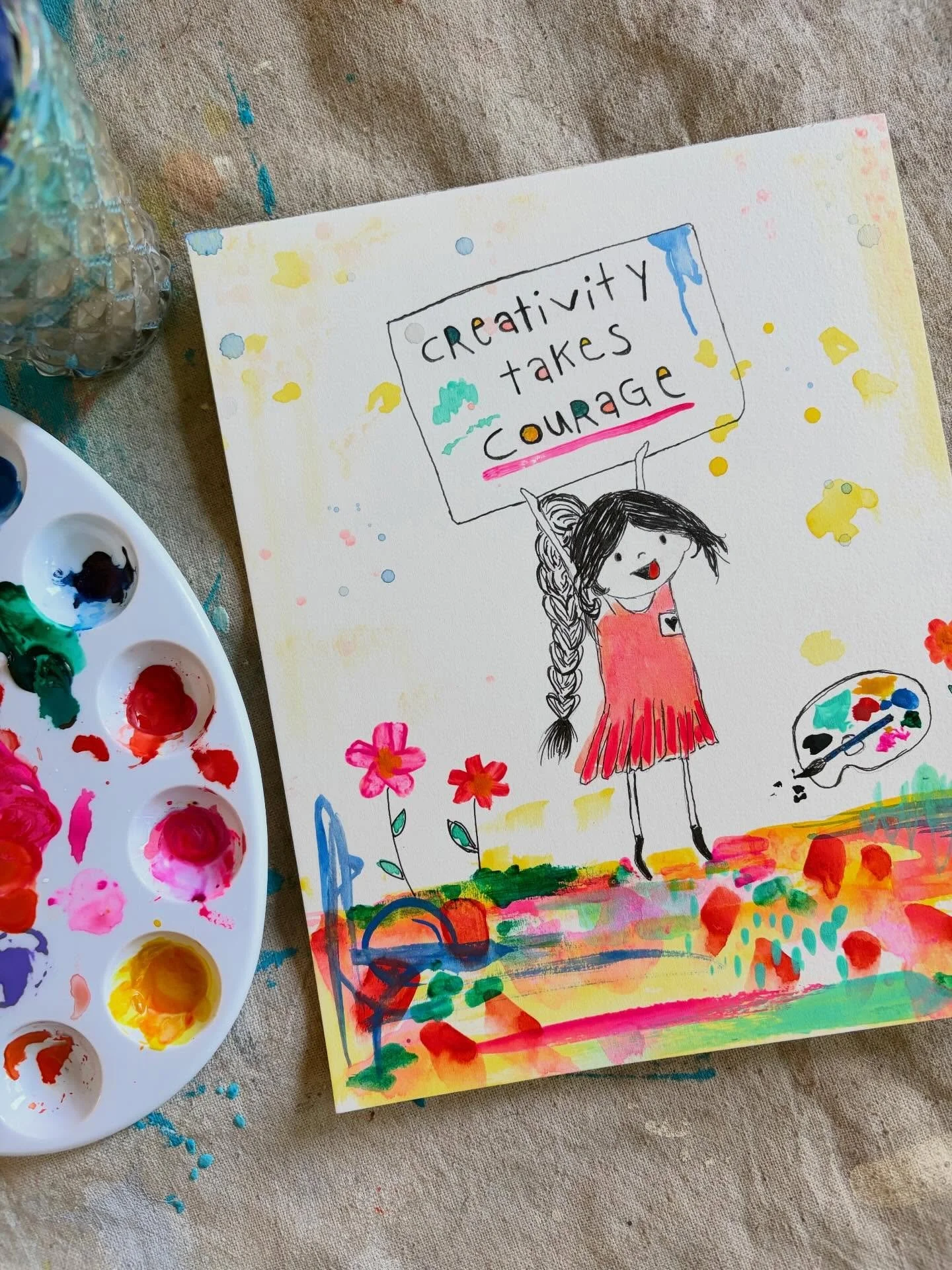 It&rsquo;s Messy Monday or maybe #motivationalmonday 
.
.
.
.
.
.
.
.
.
.
#creativeprocess #bigmagic #create #art🎨