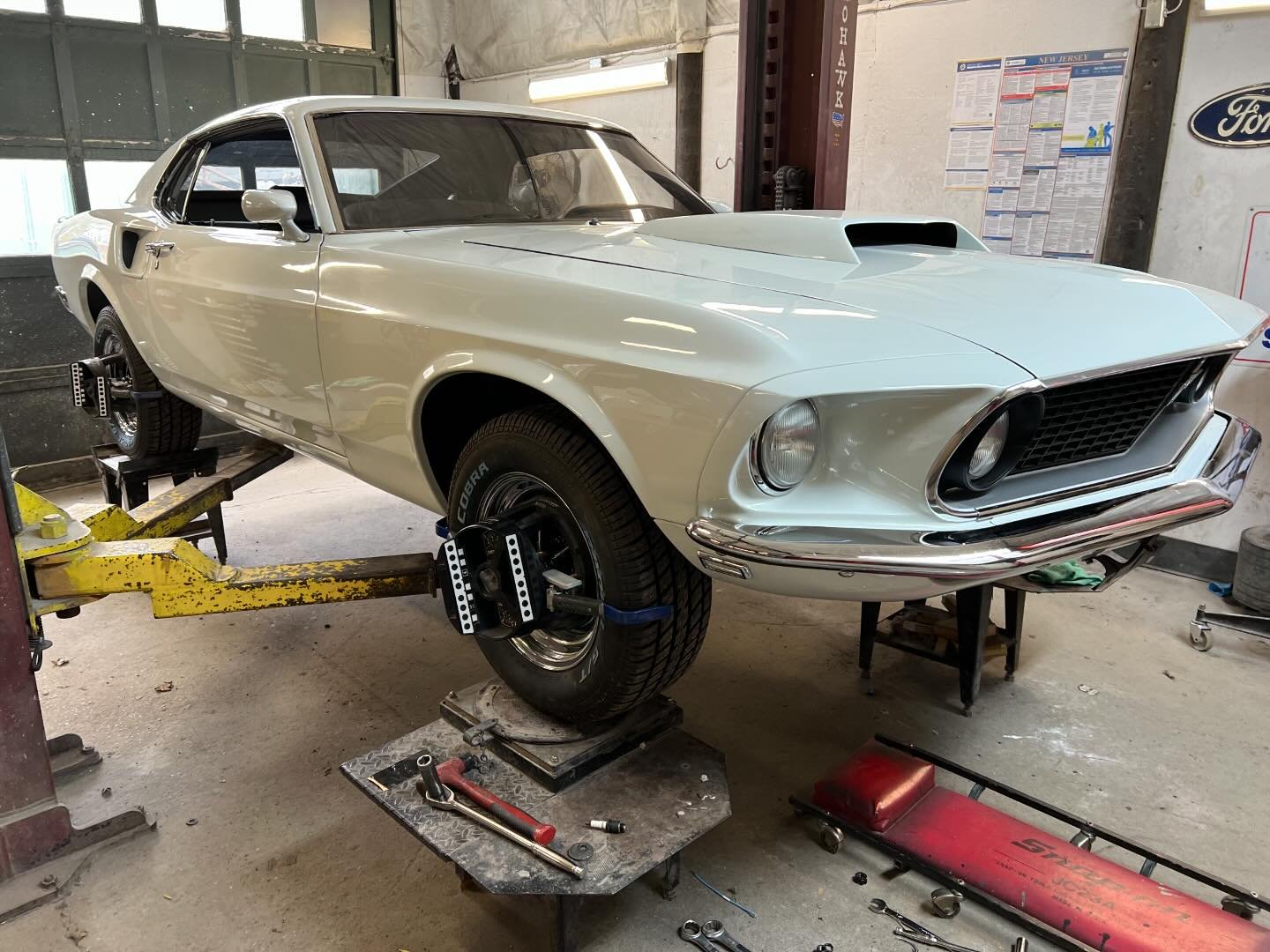 1969 Mustang Sport Roof alignment done car is final assembled and is out putting some miles . John and his wife dated in this car in early years.on#thatgirlwhopaintscars #longvalleyautobody #akzonobelrefinish #lesonal#1969mustangsportsroof
