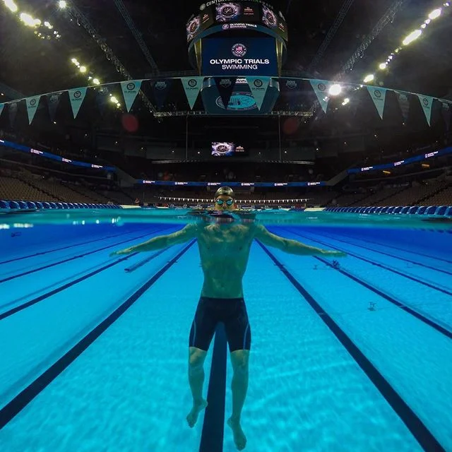 Throwback to one year ago today, I was racing the 200m free at Olympic Trials. Click the link in my bio to see a video about it 🤓