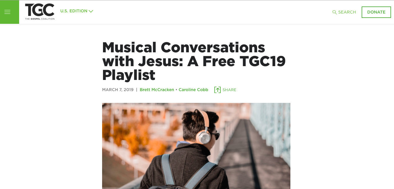 The Gospel Coalition #TGC19 Playlist