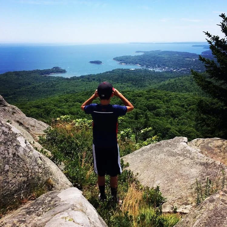 James on top of Mt. Megunticook, Camden, ME