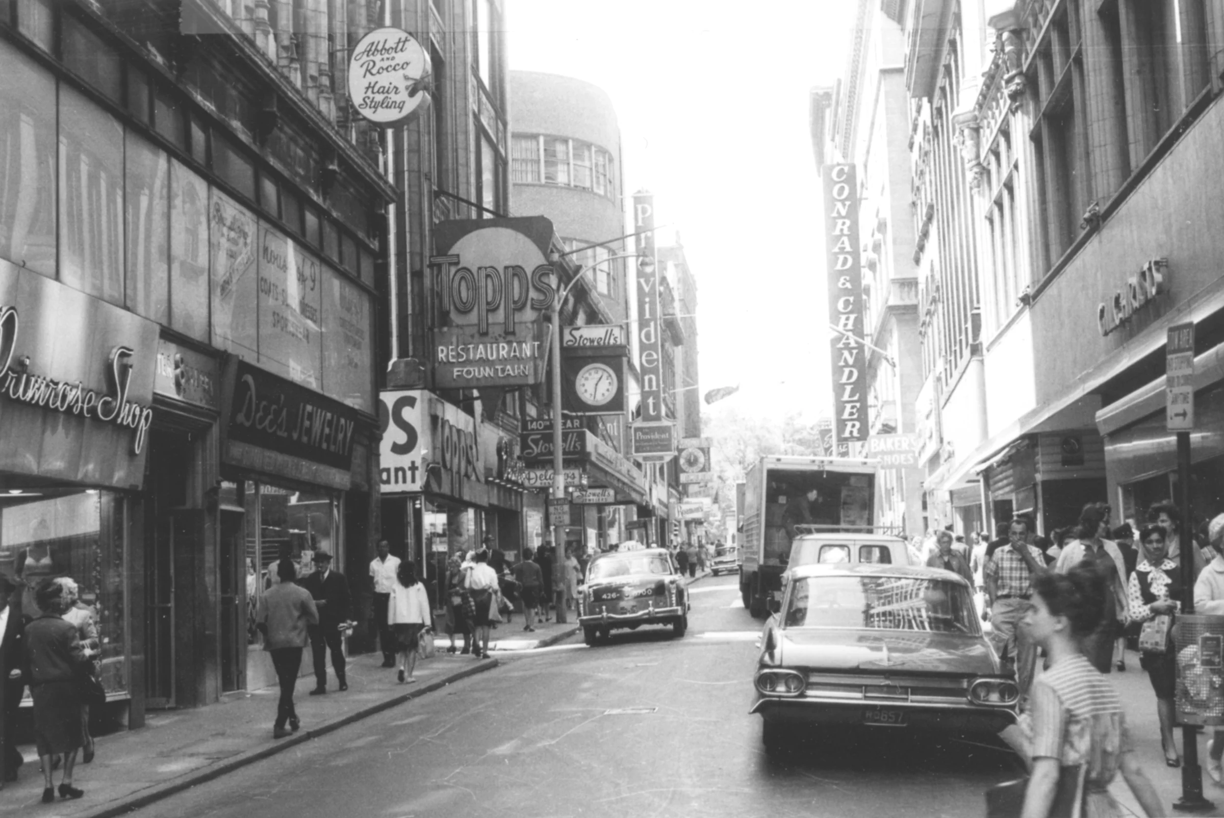 Bustling Winter Street