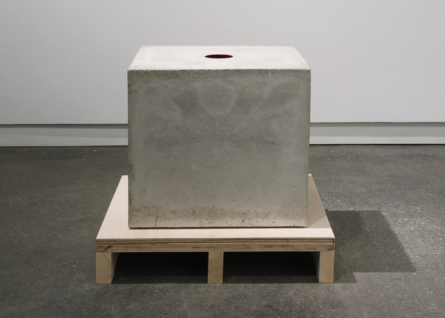Proud Flesh (2011), cast concrete and glass, three objects; 18” x 18” x 18”