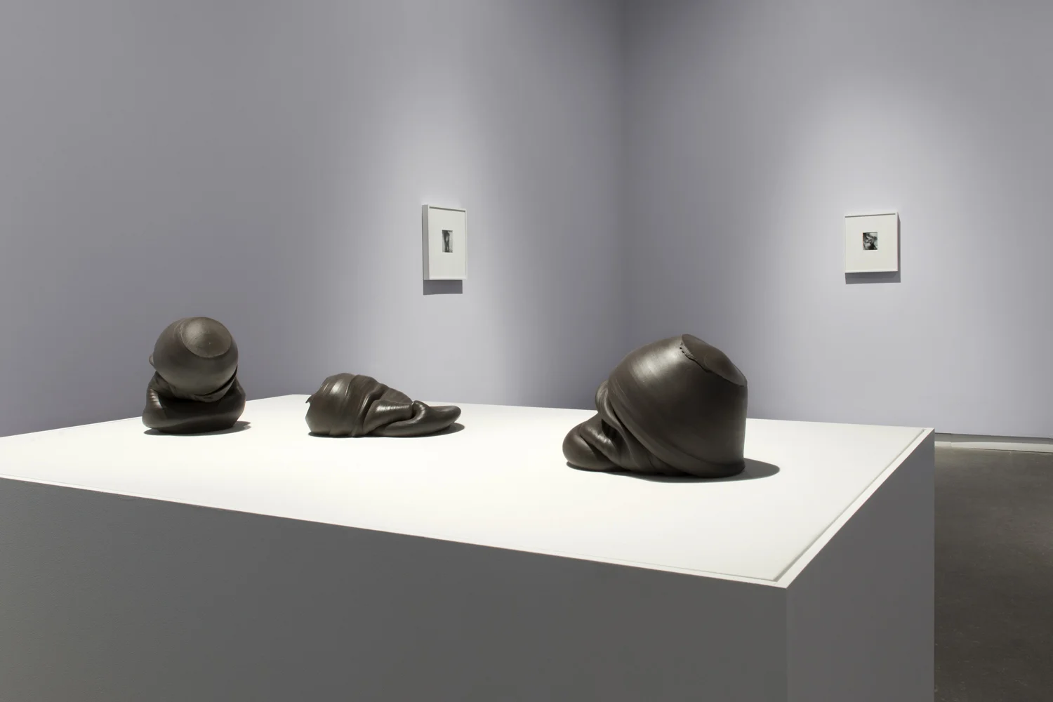 Sixes and Sevens (2017) ceramic, sizes variable Kiss Portfolio (2016) gelatin silver print, 4” x 5”, from a portfolio of 8 images Installation view of Unruly Matter at Daniel Faria Gallery, Toronto, Canada