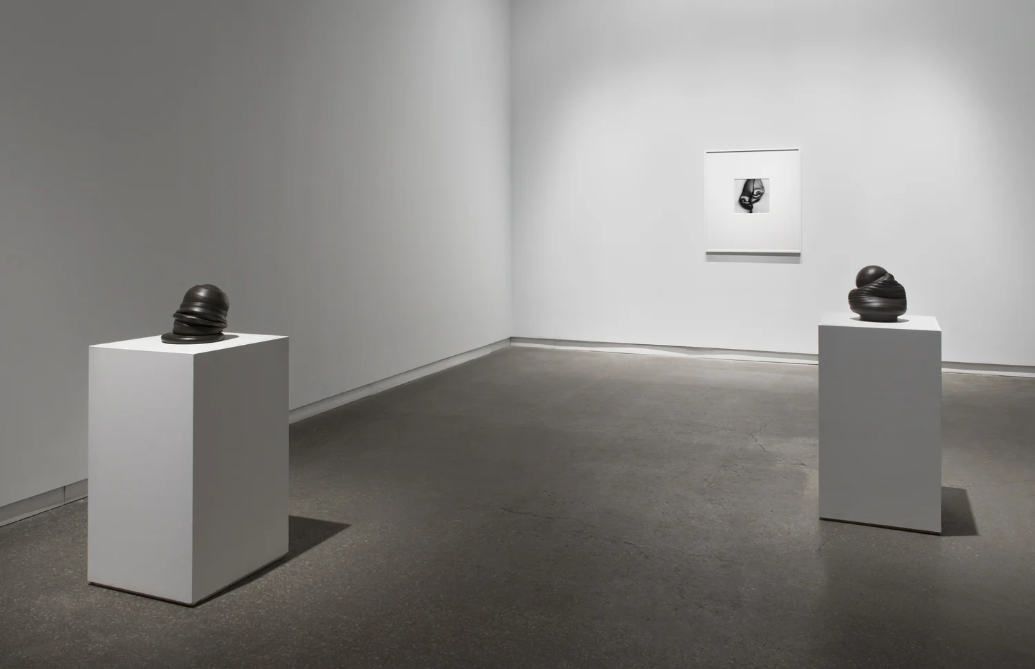 Sixes and Sevens (2017) ceramic, sizes variable Seem (2016) gelatin silver print, 12” x 12” Installation view of Unruly Matter at Daniel Faria Gallery, Toronto, Canada