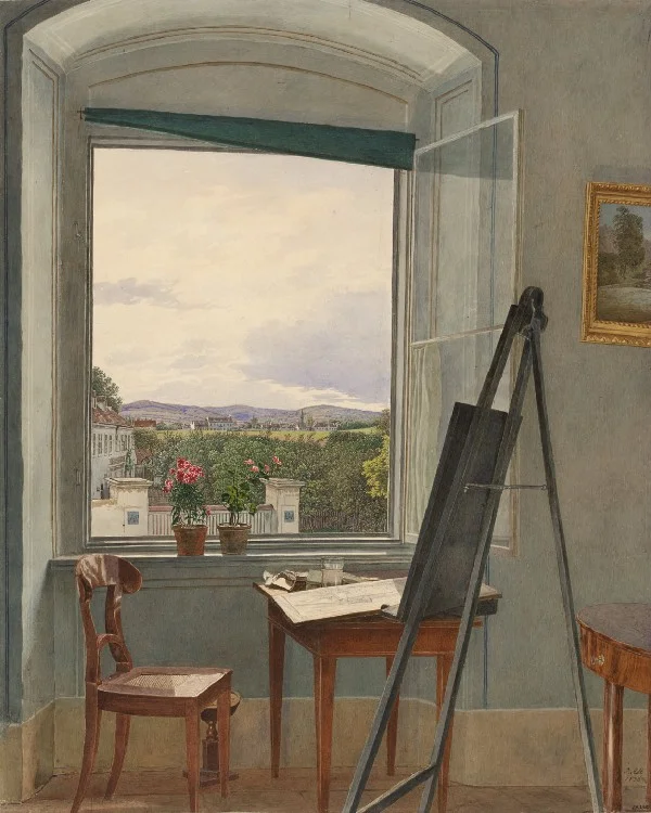 Jakob Alt, “View from the Artist’s Studio in Alservorstadt Toward Dornbach,” 1836.