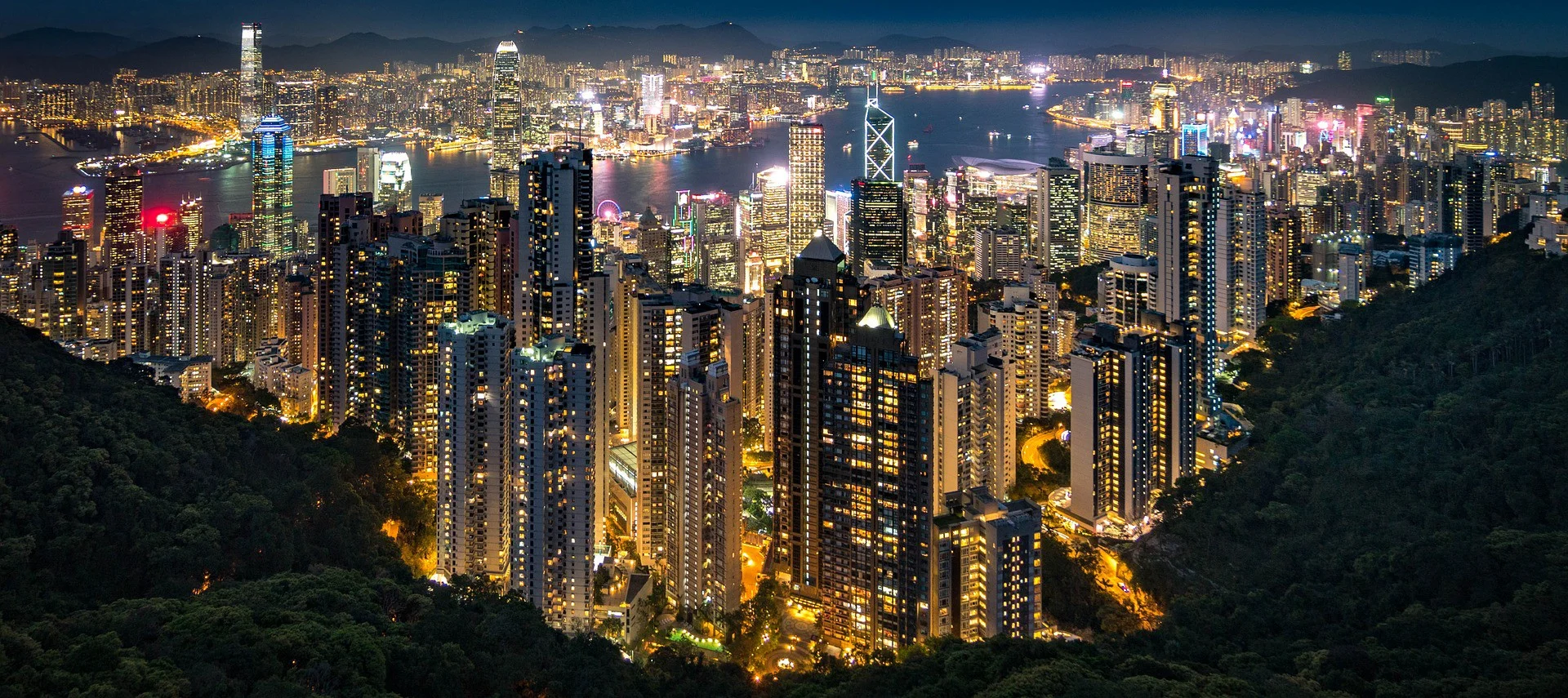 Hong Kong at night. Photography by Nathaniel Parker.