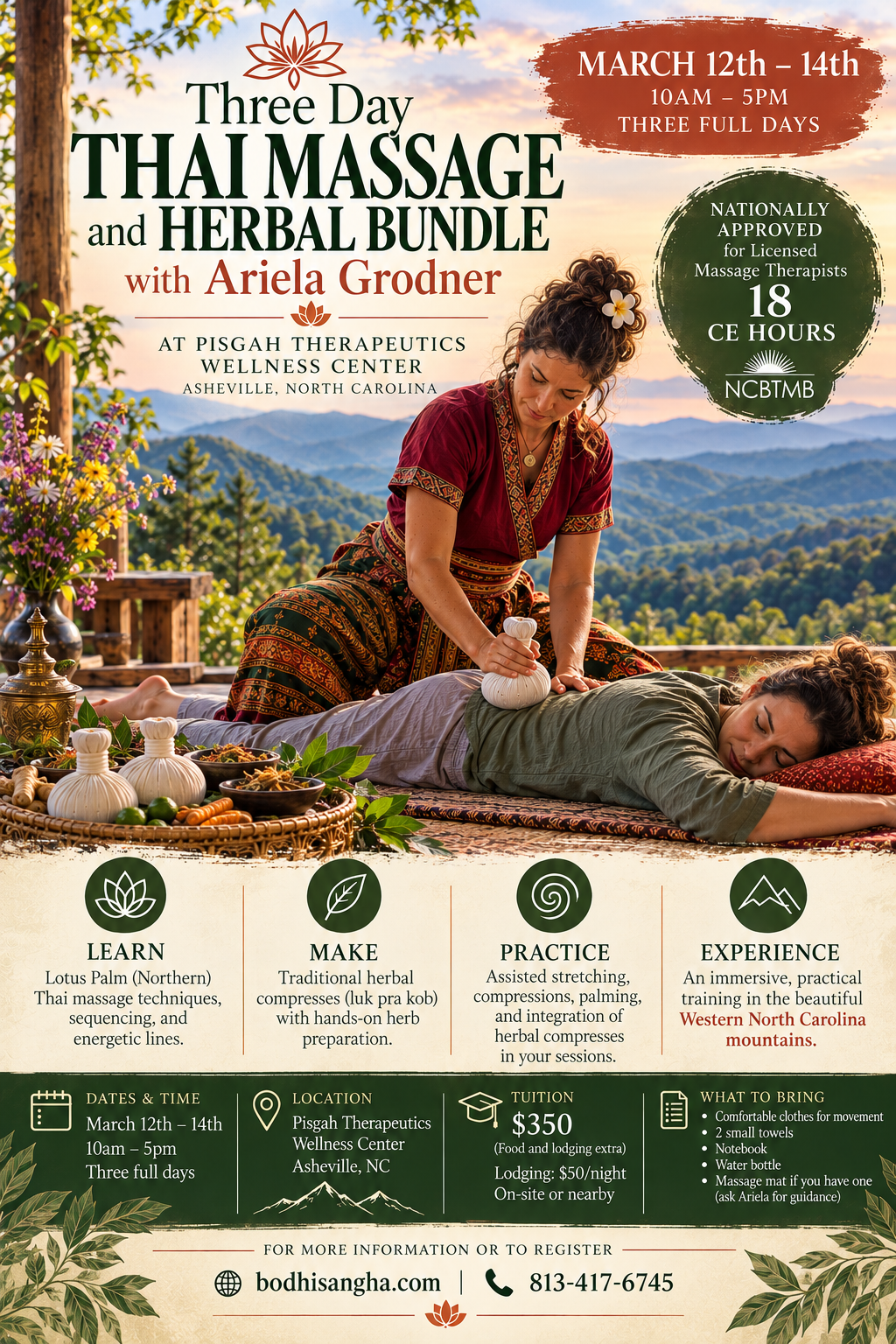 Intro to Thai Massage with Herbal Compress