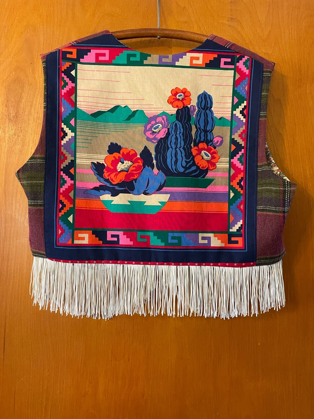 Cozy Desert Fringe Vest - Size Med-Large — Maura Marcks Custom