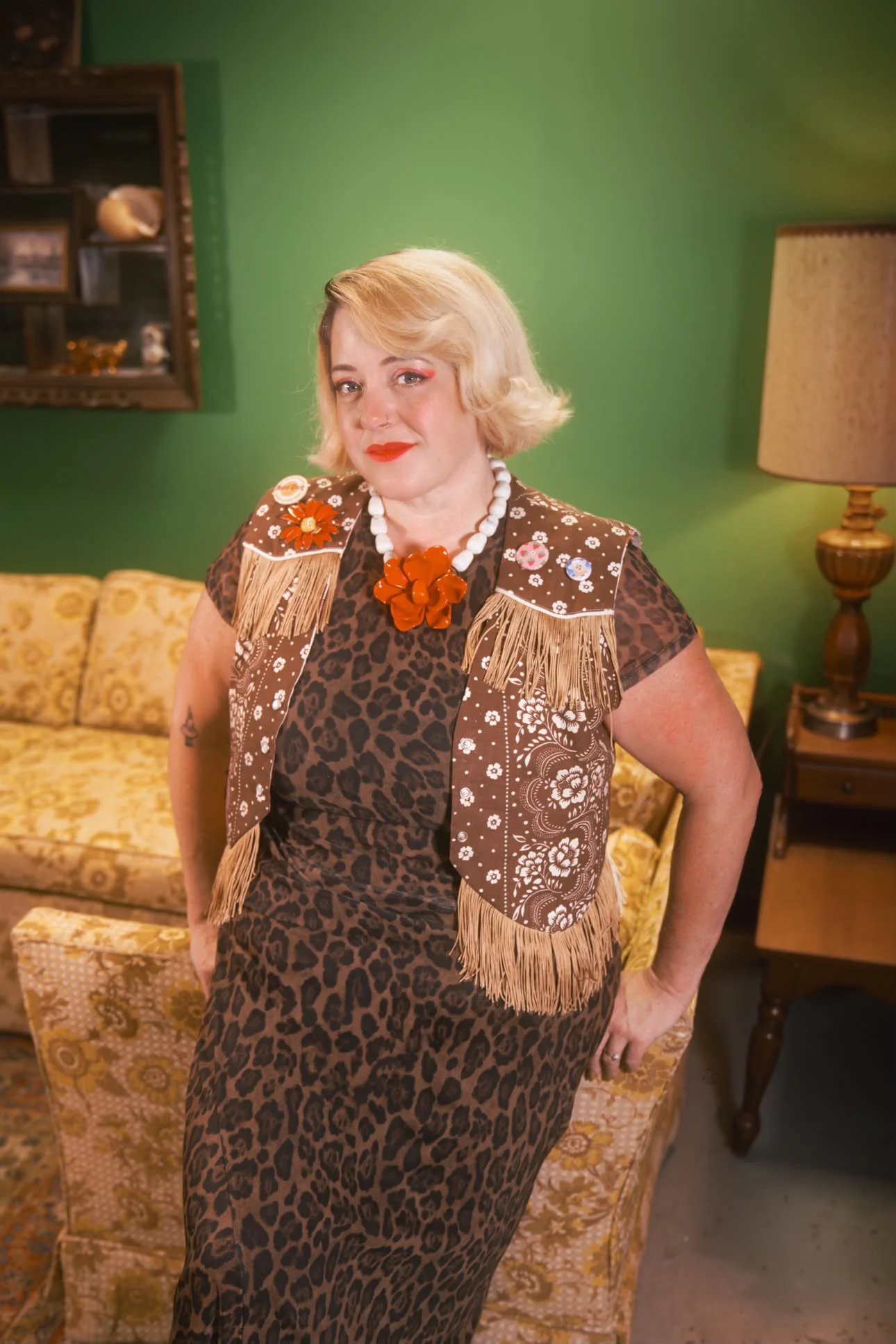 Heather Brown Vest