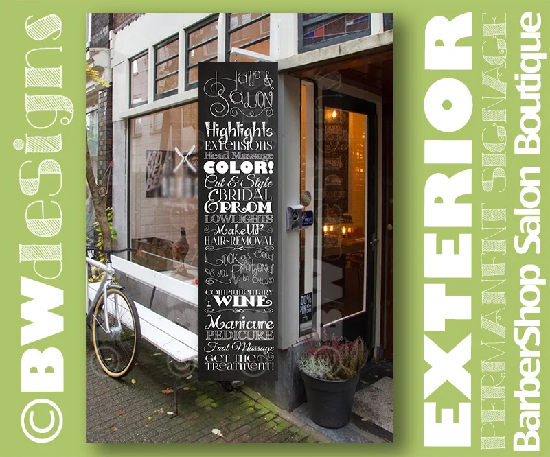 Salon Services Exterior Signs (Copy)