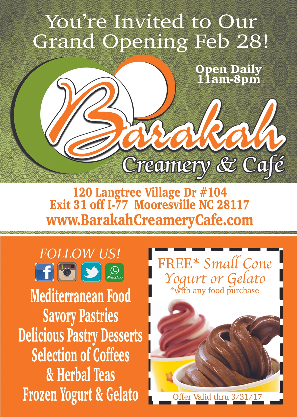 Grand Opening Invite for Barakah Cafe (Copy)