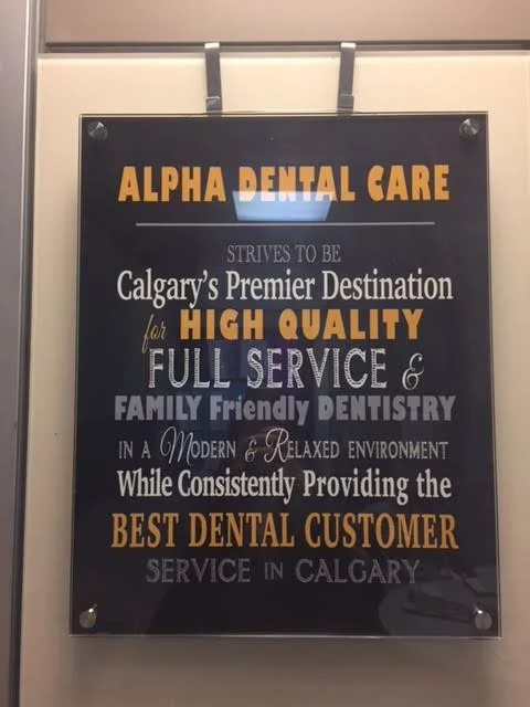 Mission Statement for Alpha Dental Care (Copy)