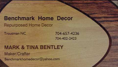 Benchmark Decor &amp; More - Vertical Business Card +Vendor Marketing [LOCAL]