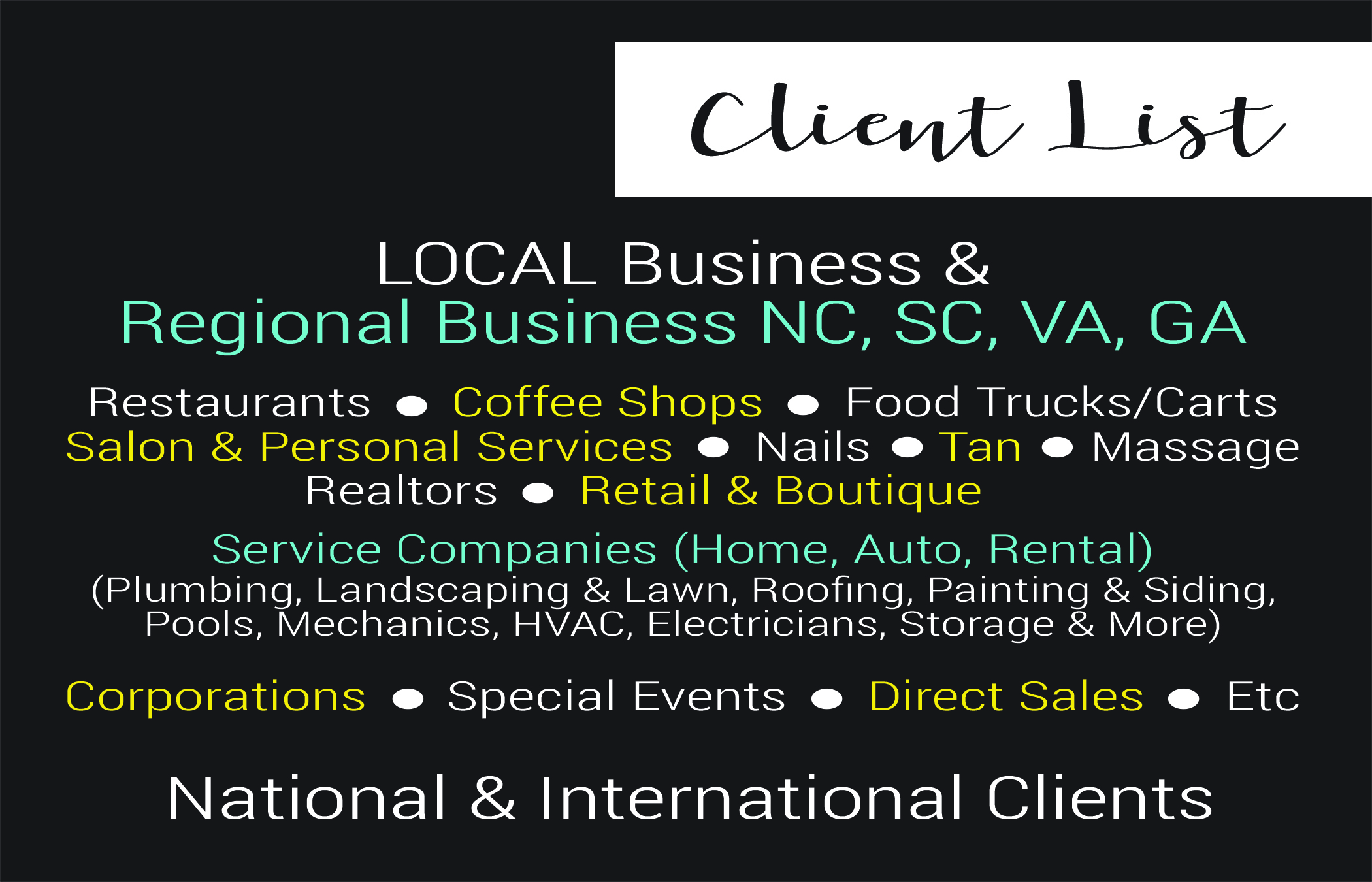 BlackWhite Creates Tools For Success! Cyndie Has Worked With Large Corporations, Small Businesses, Solopreneurs, and Sales Ambassadors - Find Out How BlackWhite Business Helper Can Assist You!