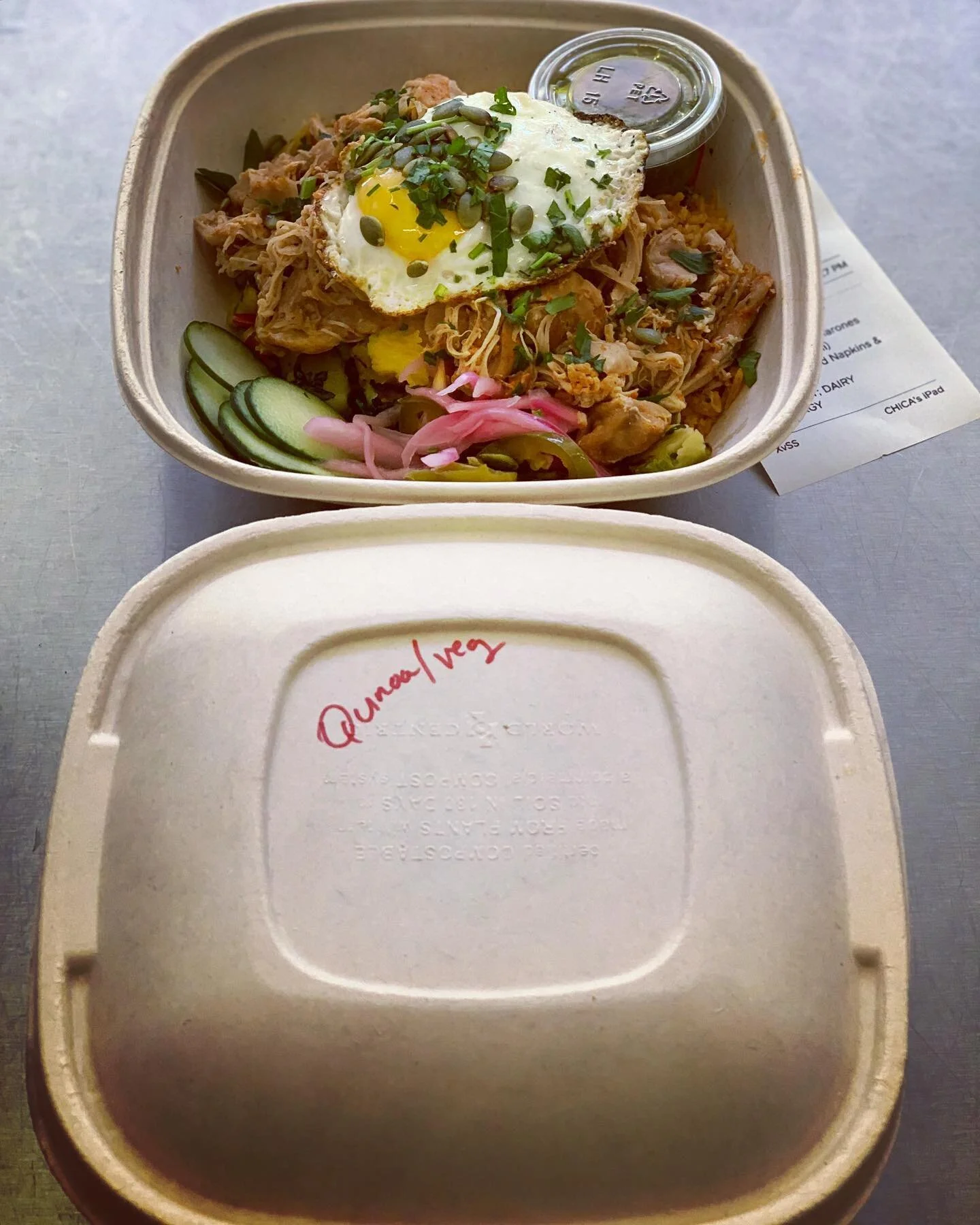 Lovin the new #compostable #packaging ! Now-when you order your extra add-ons to your Mexi-Bowls, your food isn&rsquo;t so compacted. 

Always learning. Always growing. 

@worldcentric @chicaoakland 
#chicaoakland #chicanacooking #oaklandfood #oaklan