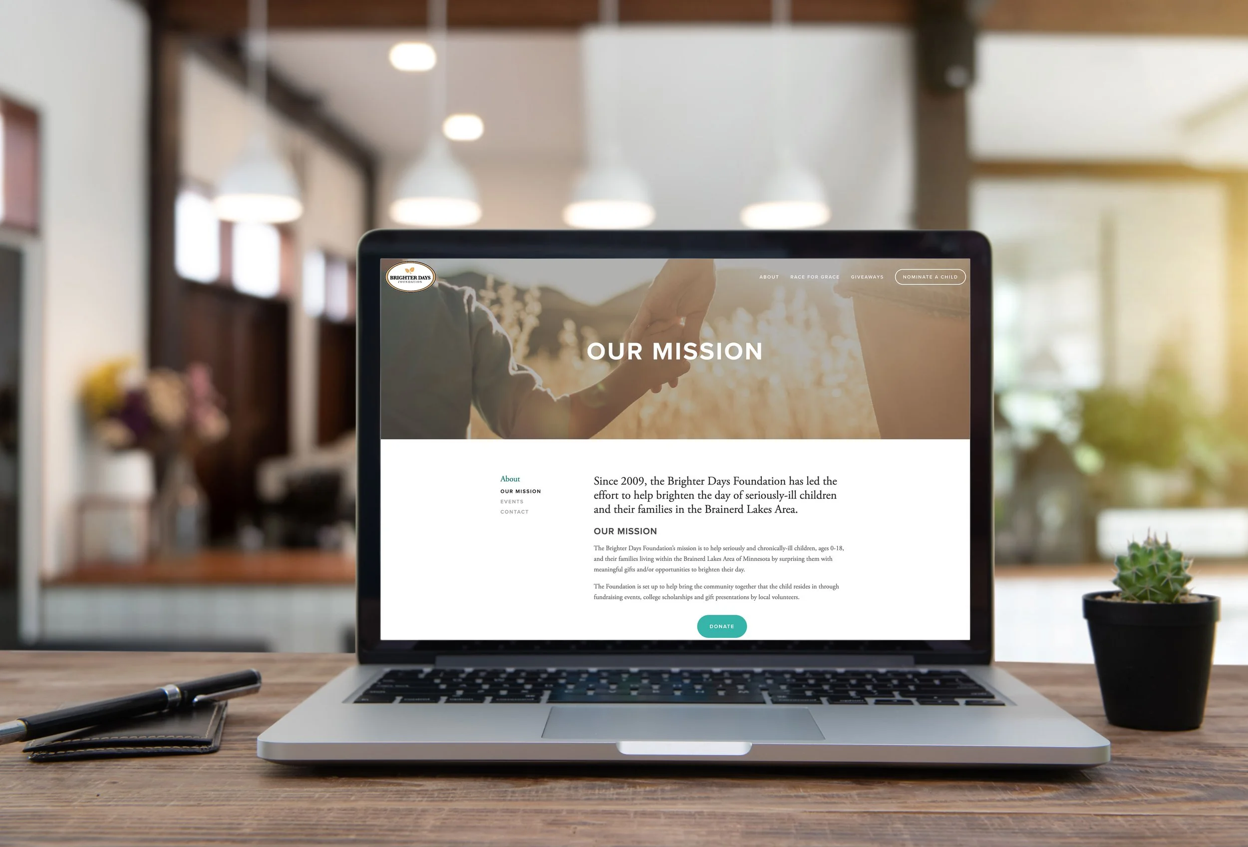 Brighter Days Foundation website