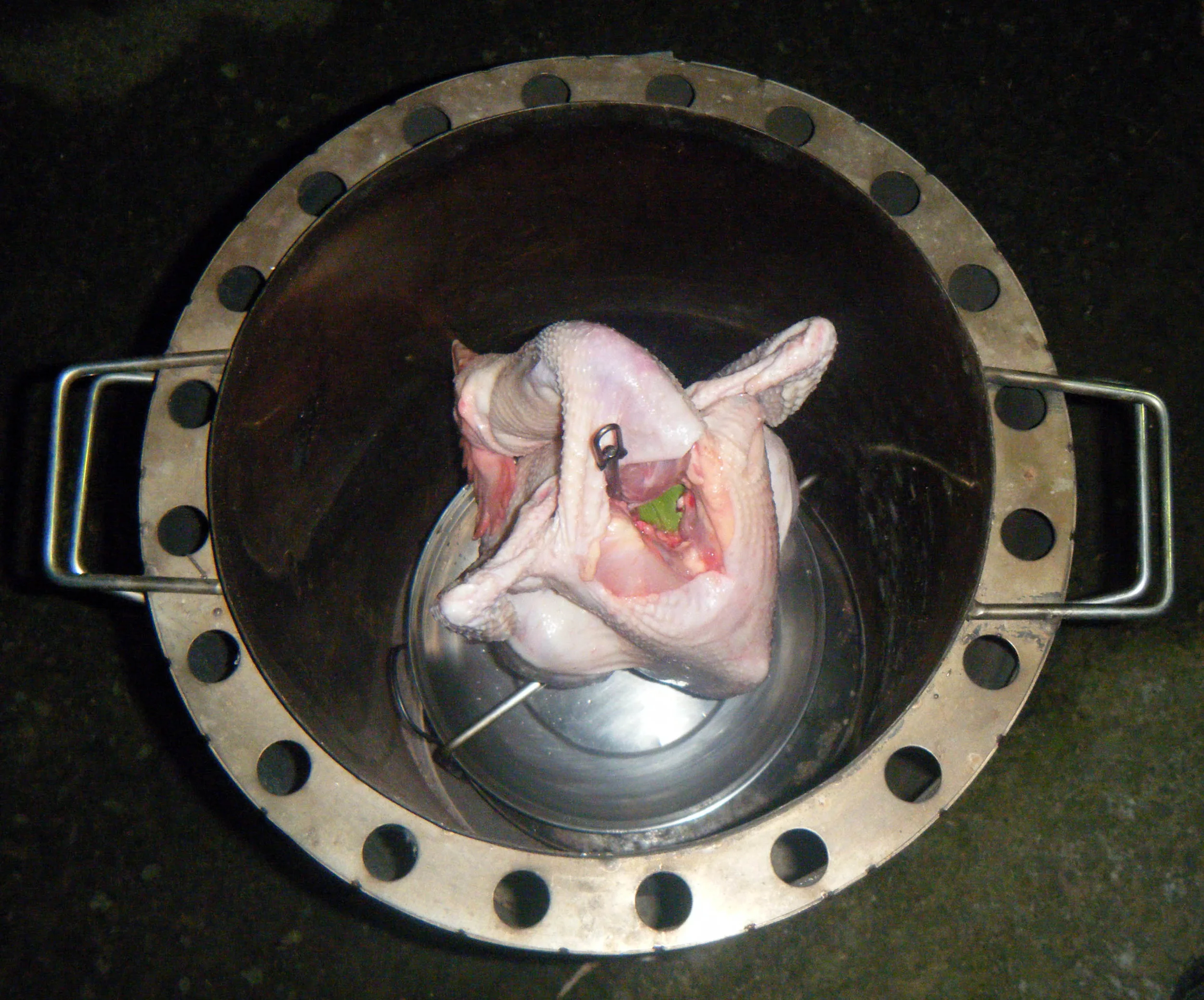 fresh chicken in the smoker.jpg