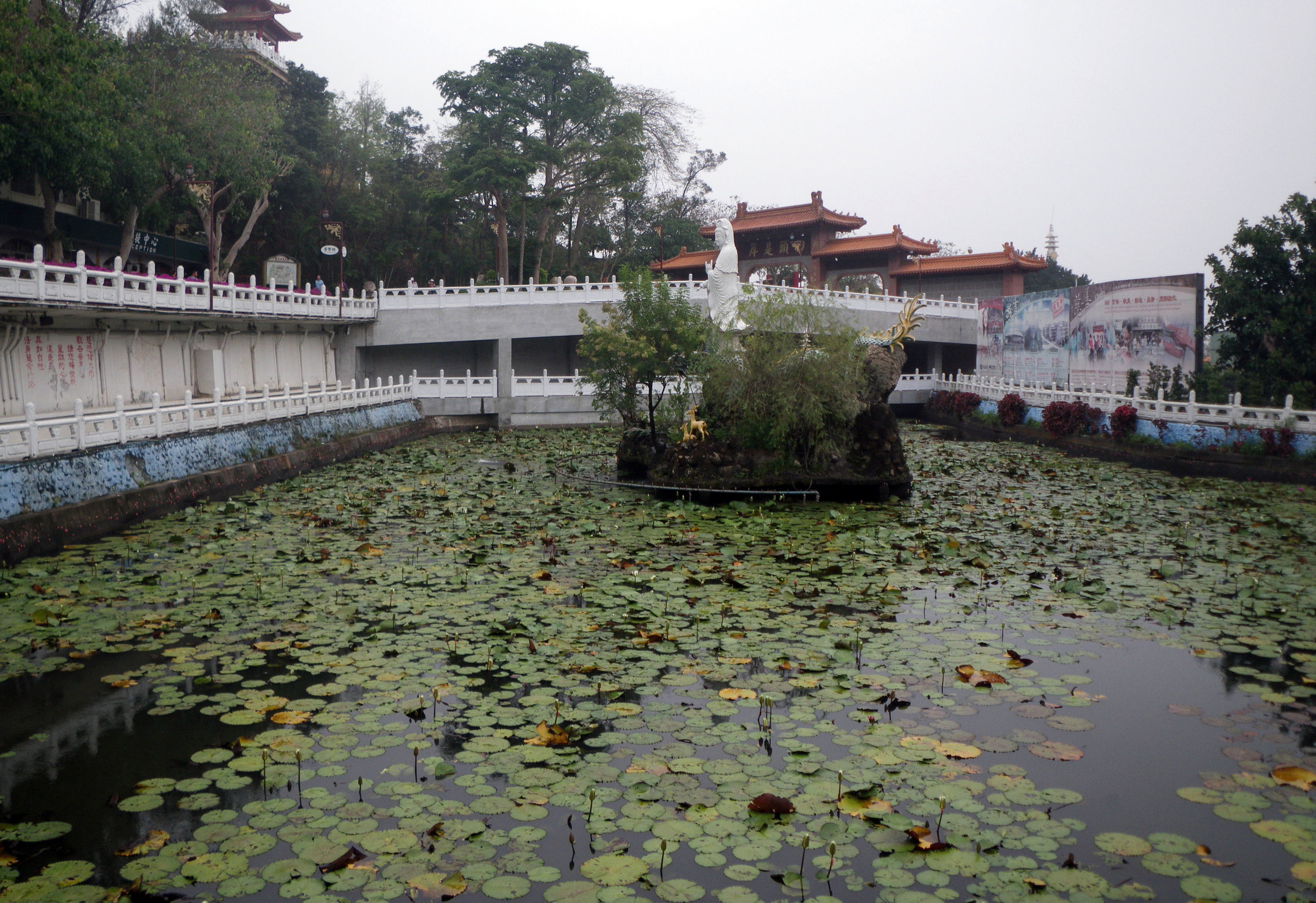 Foguanshan monastery lotus pond.jpg