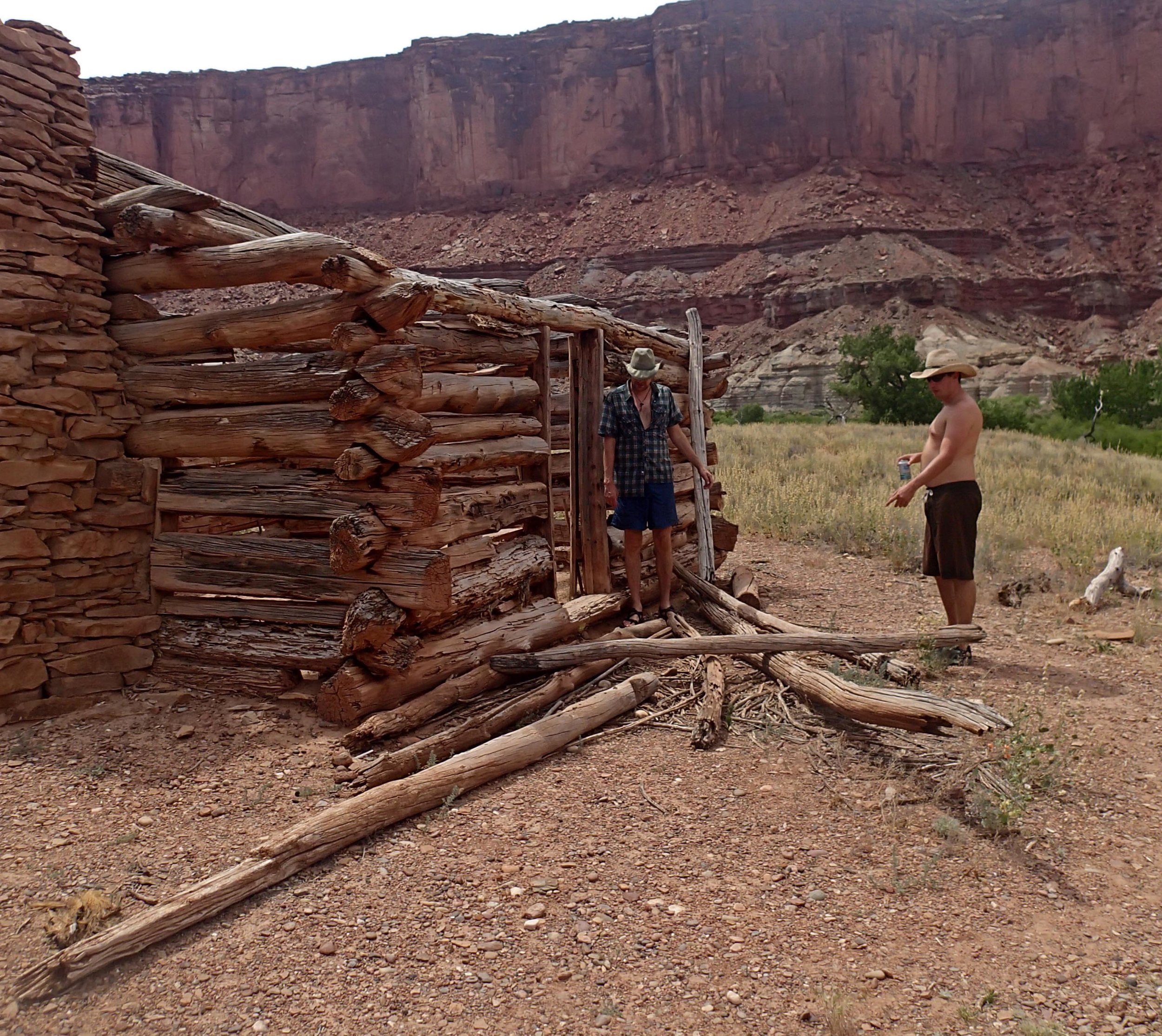 Brian and Kevin at the fort.jpg