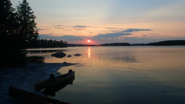 sunset over Iron Lake.jpg