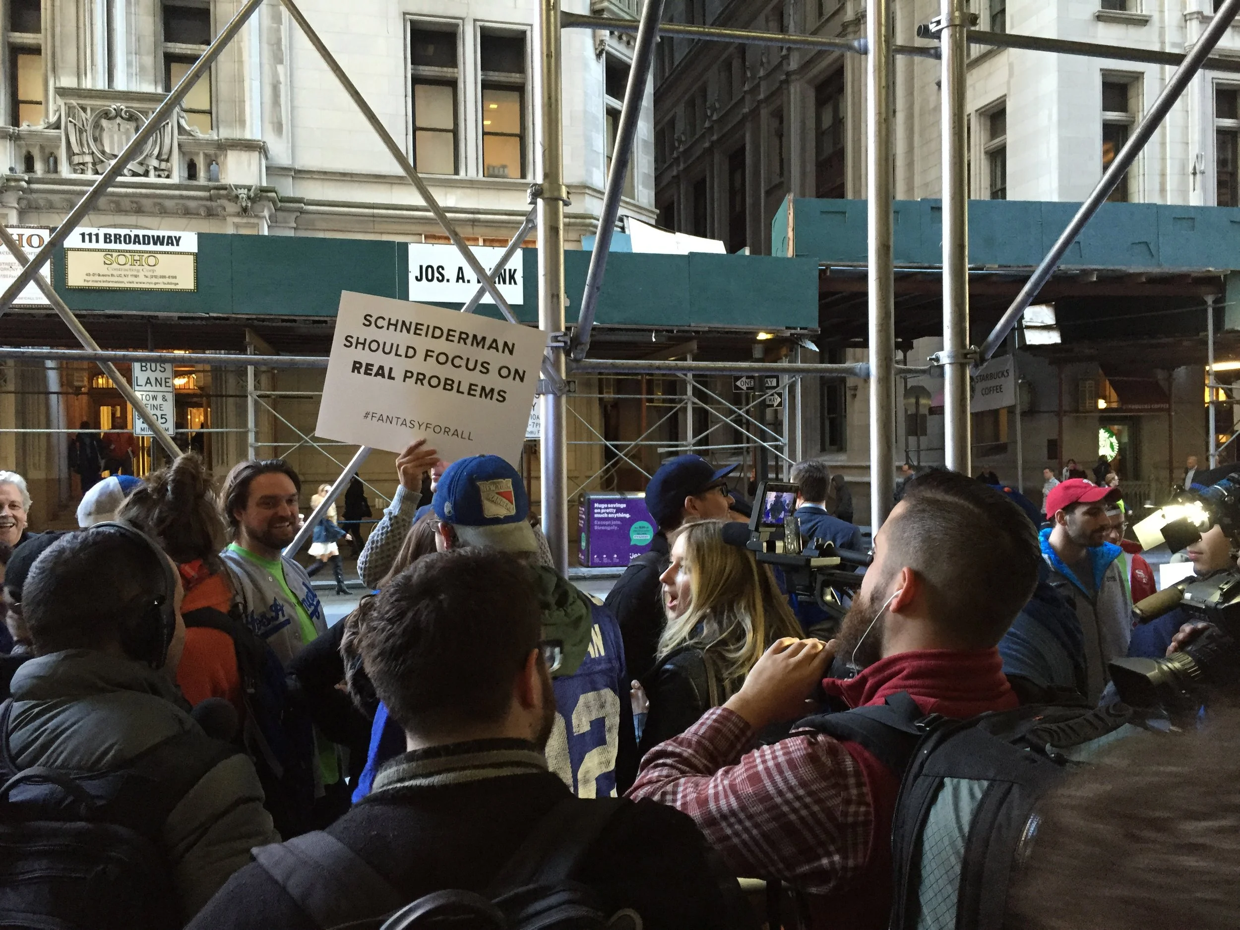 Fighting for their cause.