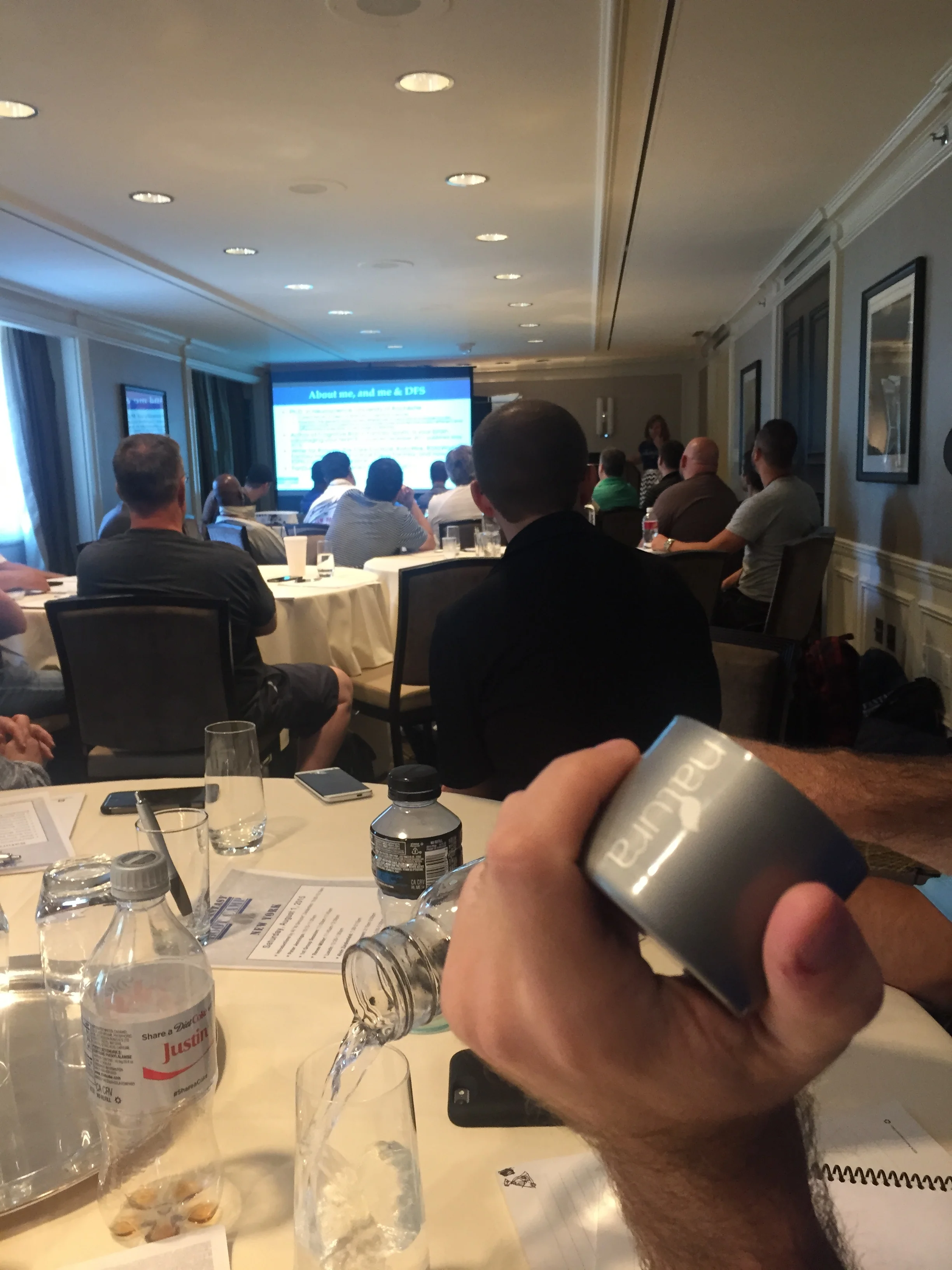 At "Boot Camp," learning the ropes.