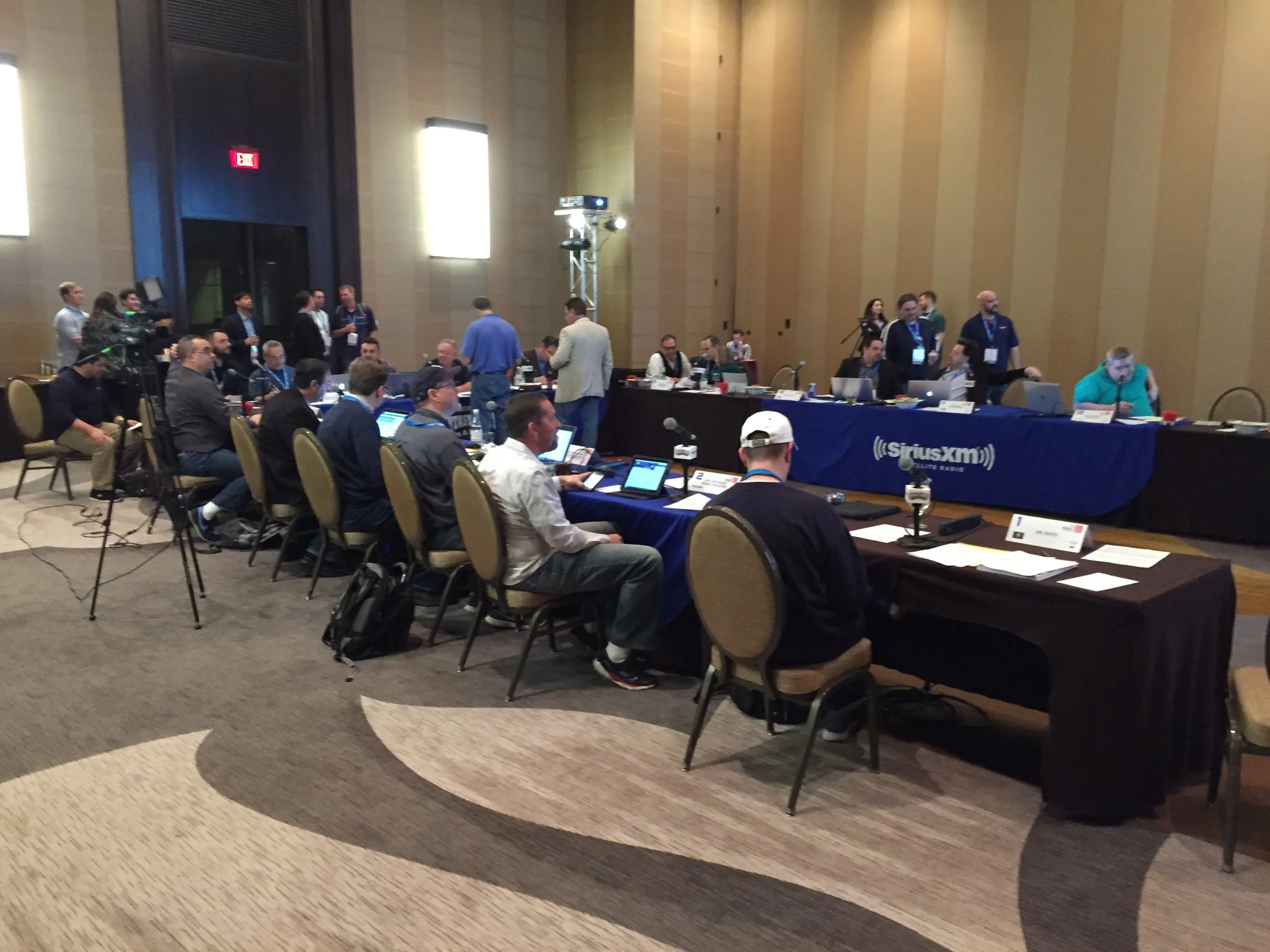 The Fantasy Baseball experts draft at the FSTA conference. 