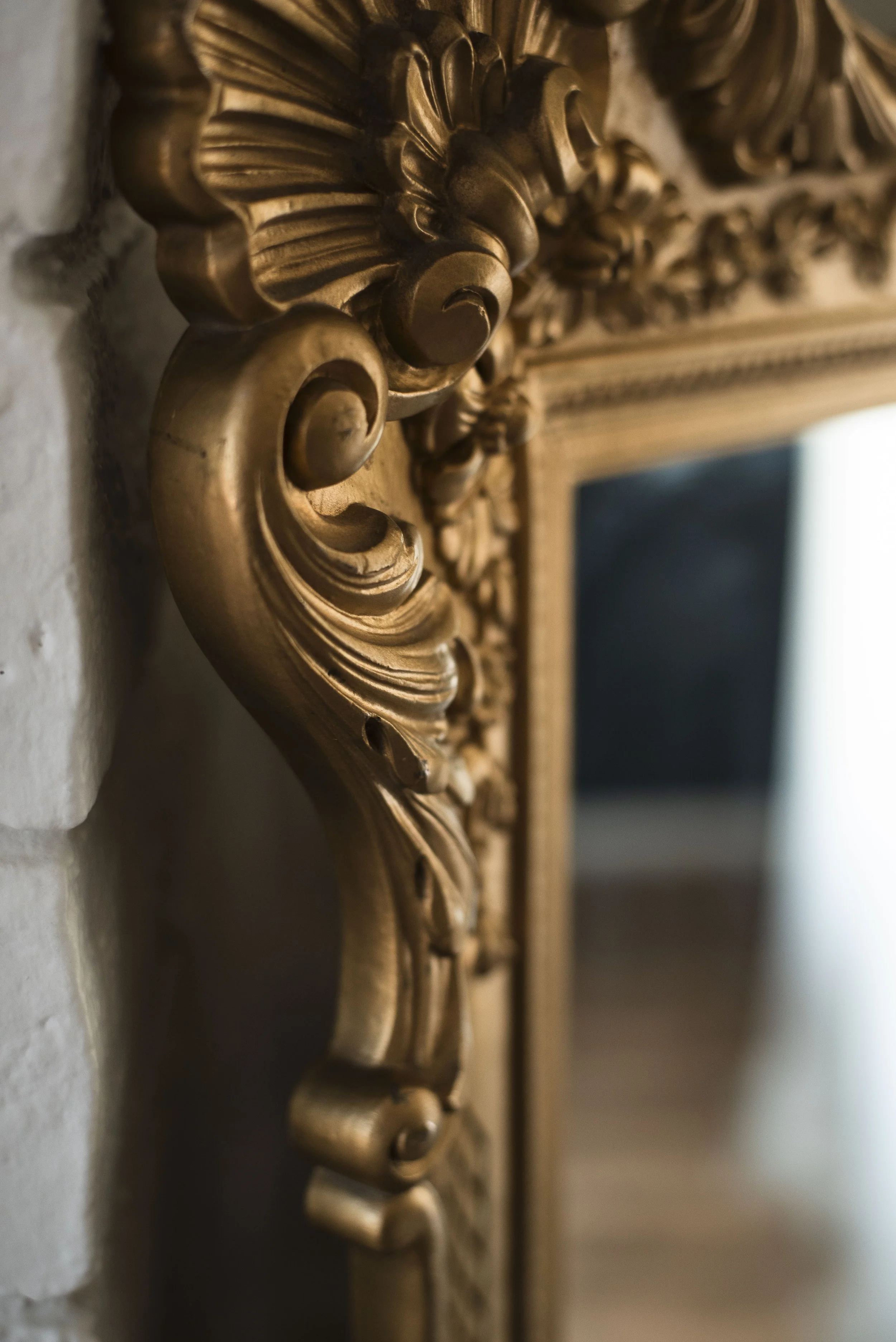 Gold Rococo Mirror Boudoir Set at Bella Jade Boudoir in Scottsdale AZ