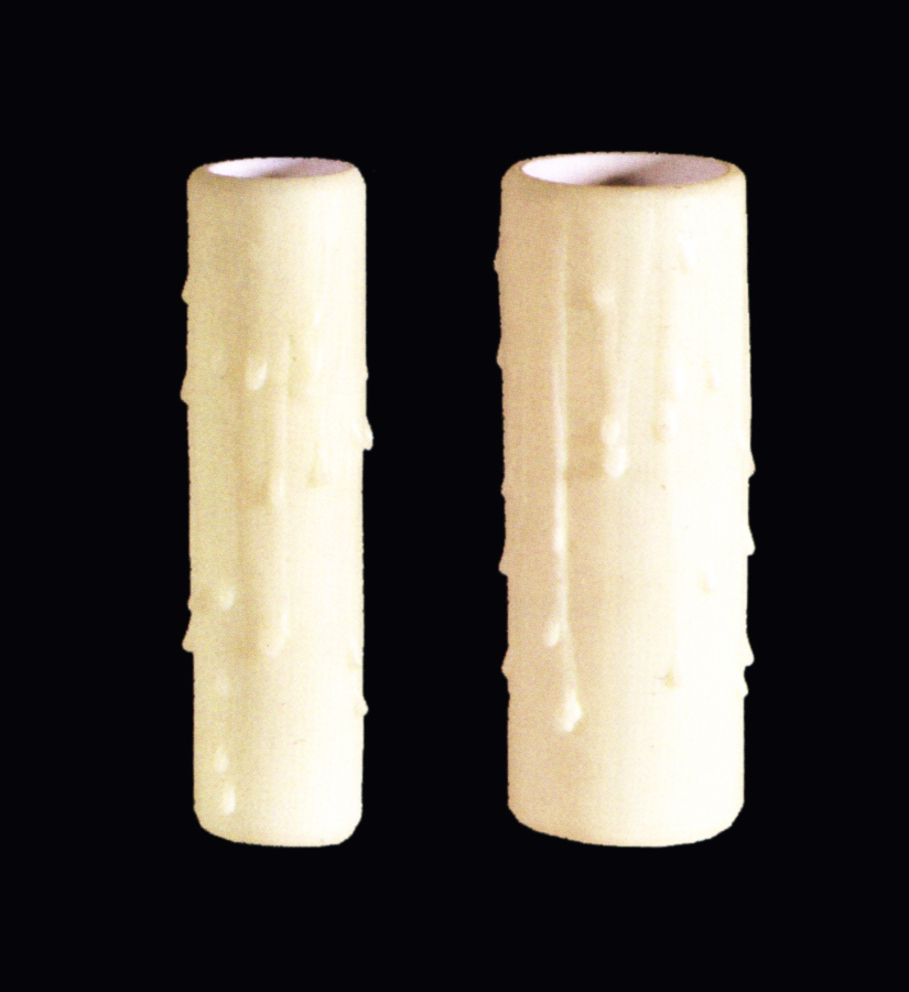 MOLDED PLASTIC TRADITIONAL CANDLE DRIP SLEEVES WHITE 10 PACK 10 PACK OAKS OA DRIP 04 WH Diameter 34mm x Height 80mm WHITE 80MM CANDLE DRIP SLEEVE FOR LIGHT FITTINGS