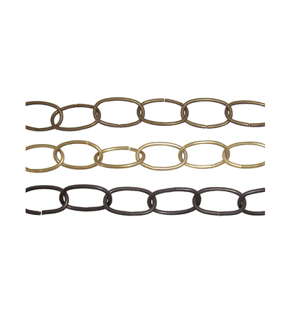 2 metre Brass decorative chain Brass finish or chrome plated  Length 500 mm 
