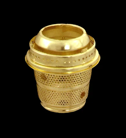 SOLID BRASS CUT-OUT BURNER DESIGNED FOR ALADDIN BRAND LAMPS
