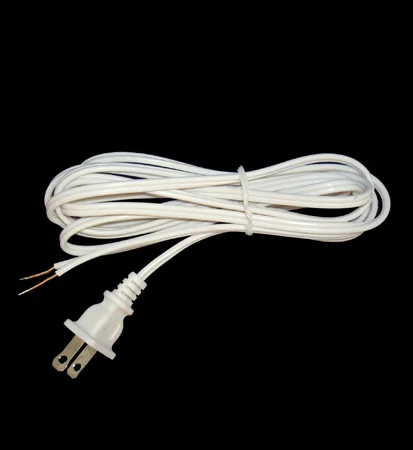 VINYL PLASTIC CORD SET WITH MOLDED ON PLUGS