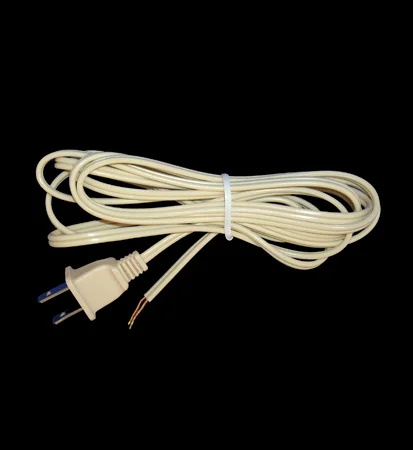 VINYL PLASTIC CORD SET WITH MOLDED PLUG