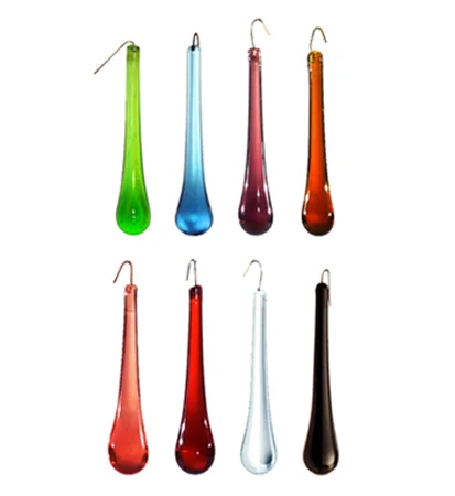 COLORED CRYSTAL TEARDROPS