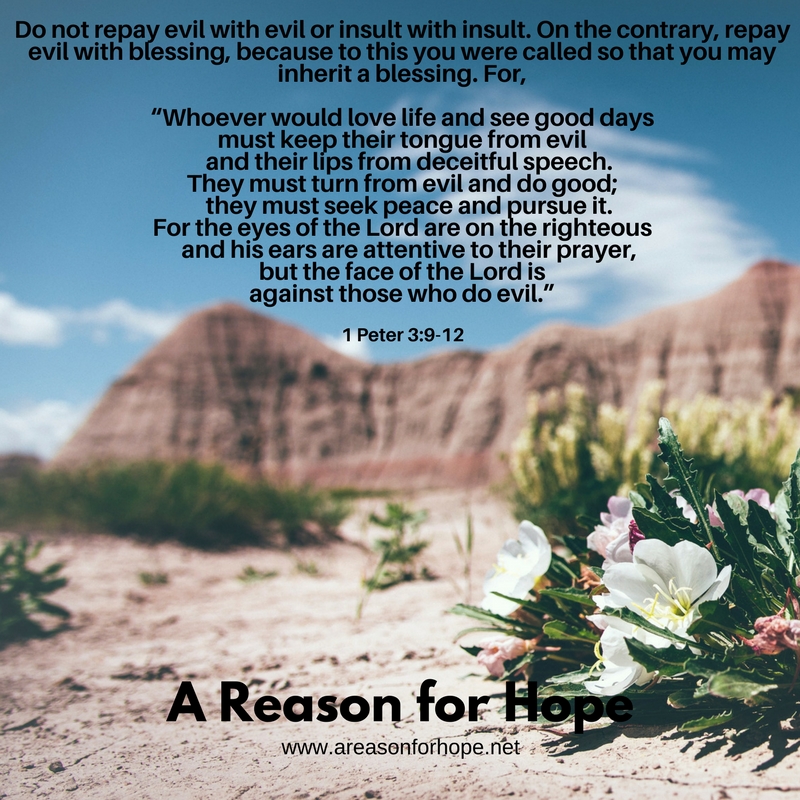 1 Peter 3 9 12 A Reason For Hope With Don Patterson 1 Peter 3 9 12 A Reason For Hope With Don Patterson