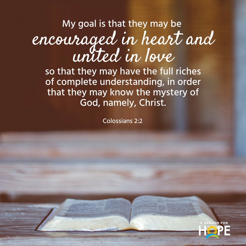Colossians 2:2 — A Reason for Hope with Don Patterson