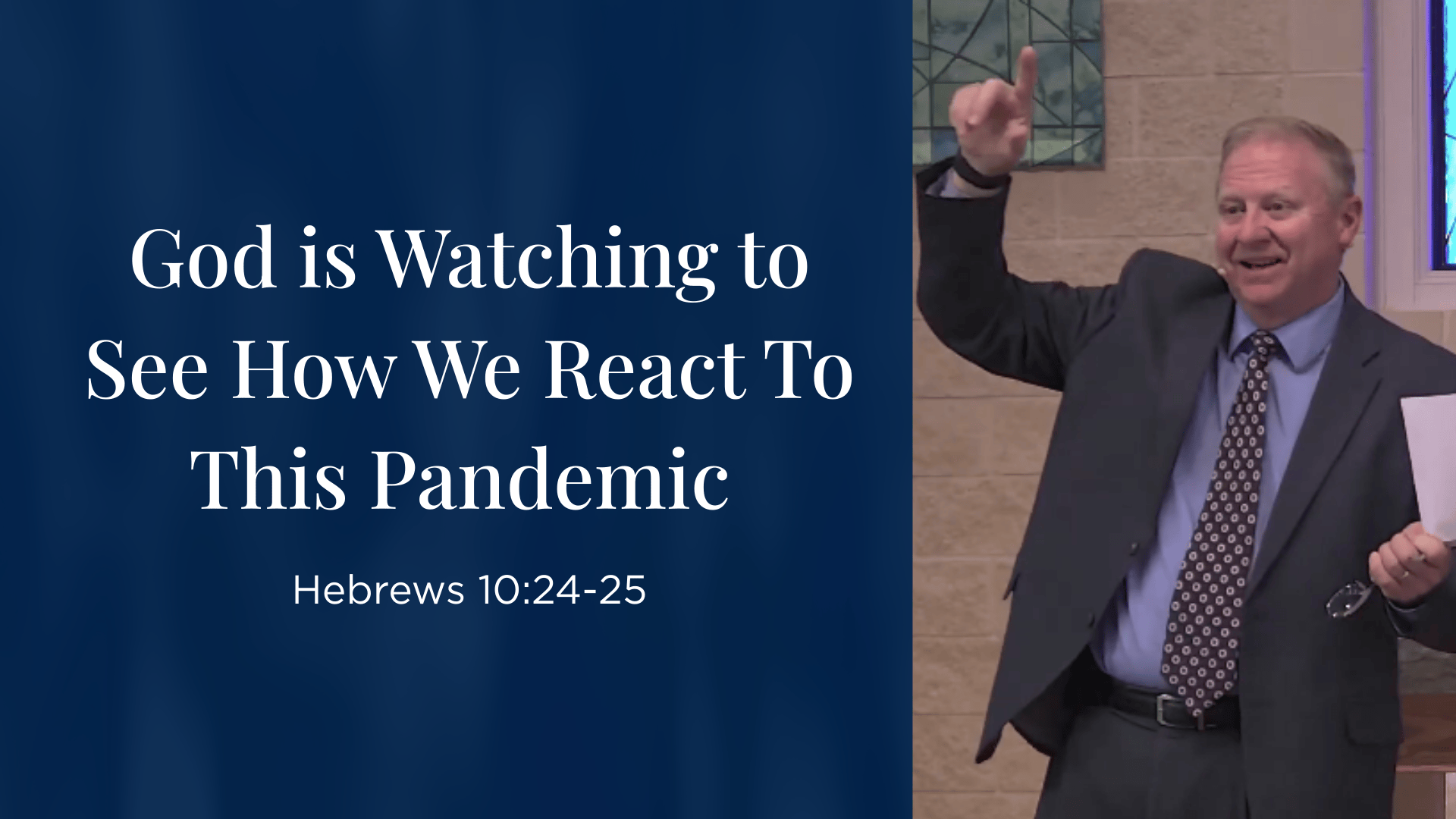 "God is Watching to See How We React to This Pandemic” - Special Senior Worship Service
