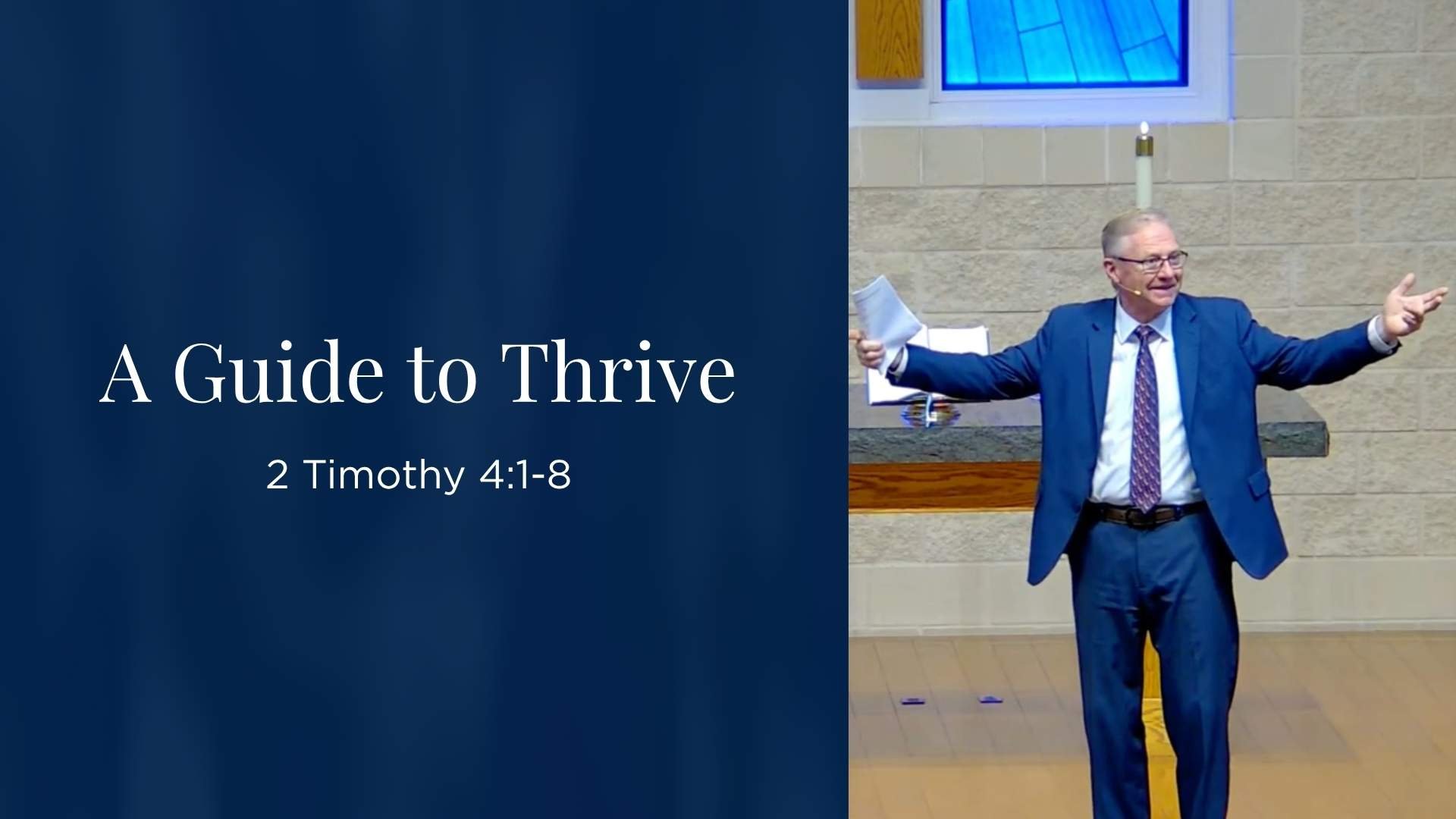 A Guide to Thrive - 2 Timothy 4:1-8