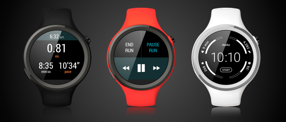 moto360 sport UI design