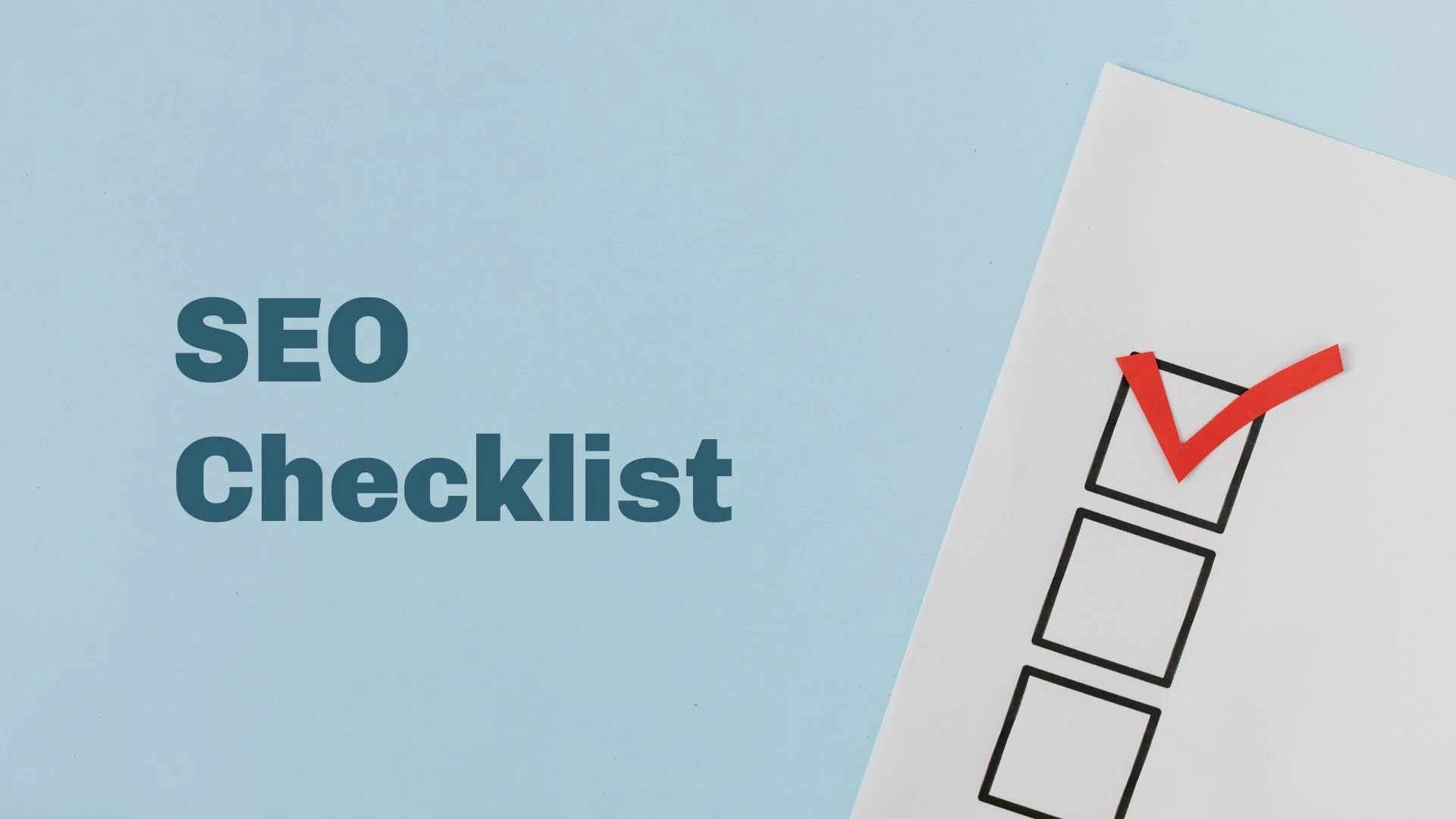 The SEO Checklist